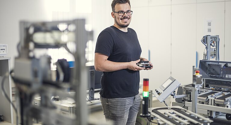 Robert Prigge im Labor