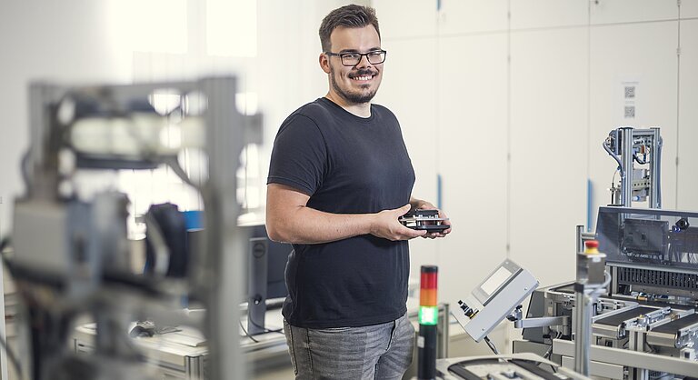 Robert Prigge im Labor